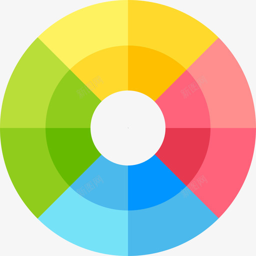 彩色圆圈印刷39平面图标svg_新图网 https://ixintu.com 印刷 圆圈 平面 彩色
