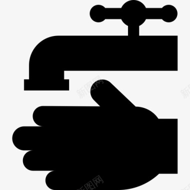 洗手清洁80填充图标图标