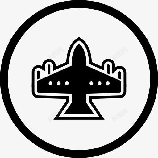 战斗机飞机运输工具图标svg_新图网 https://ixintu.com 战斗机 运输工具 飞机