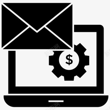 业务电子邮件设置业务通信通信概念图标图标