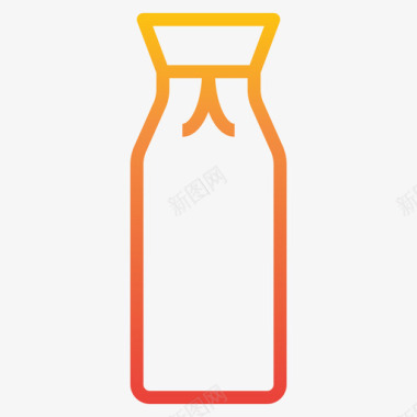 清酒瓶子和容器2梯度图标图标