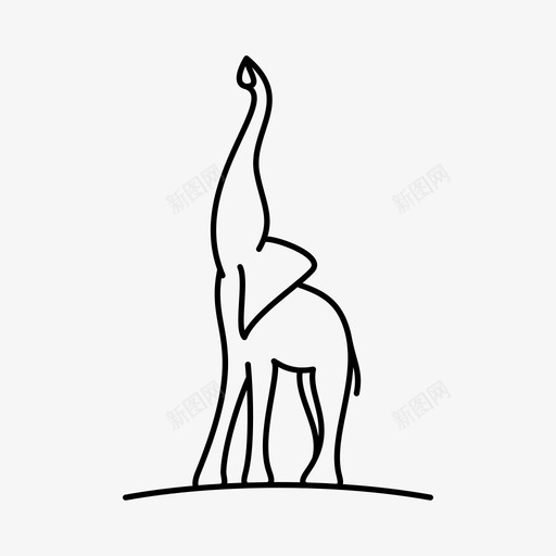 大象艺术抽象非洲图标svg_新图网 https://ixintu.com 大象 抽象 标志 艺术 非洲