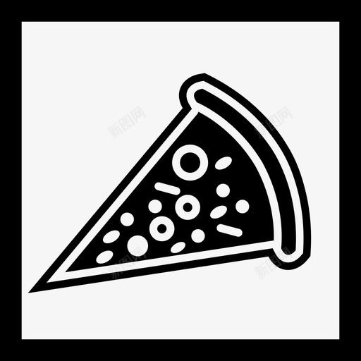 披萨块餐厅图标svg_新图网 https://ixintu.com 切片 披萨 食物 餐厅