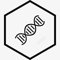 医学背景RNAdna遗传学螺旋图标高清图片