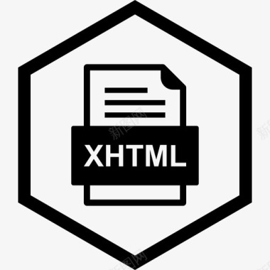 xhtml文件文档文件类型格式图标图标