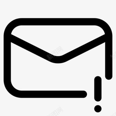 邮件警告电子邮件通知图标图标