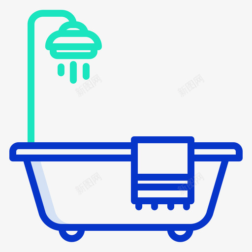 淋浴美容和水疗10轮廓颜色图标svg_新图网 https://ixintu.com 淋浴 美容和水疗10 轮廓颜色