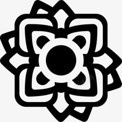 泰式图案花涂鸦图案图标高清图片