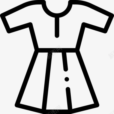 连衣裙夏装8直线型图标图标