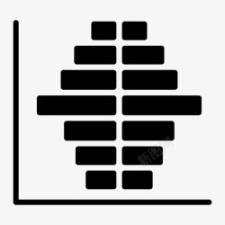 人口金字塔人口金字塔图表数据图标高清图片