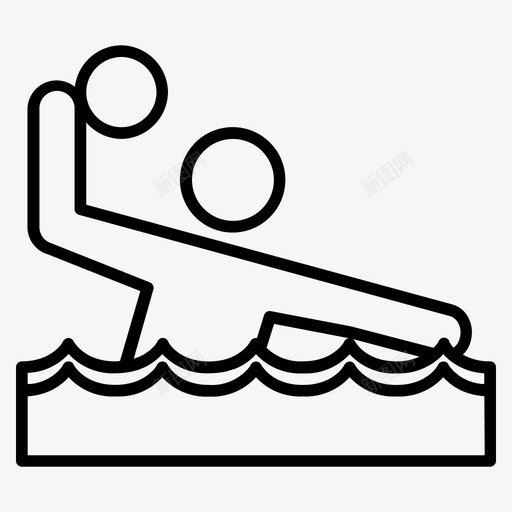 水球运动员球图标svg_新图网 https://ixintu.com 比赛 水上运动 水球 球 运动 运动员