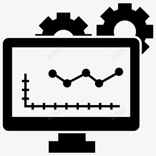 编程编码html图标svg_新图网 https://ixintu.com html javascript php 一组分析和投资字形矢量图标 编码 编程