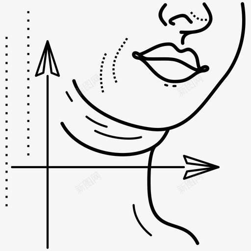 双下巴身体部位女性身体部位图标svg_新图网 https://ixintu.com 下巴 前后 嘴唇 女性 手术 整形 身体 部位 颈部