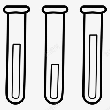 试管化学实验化学测试图标图标