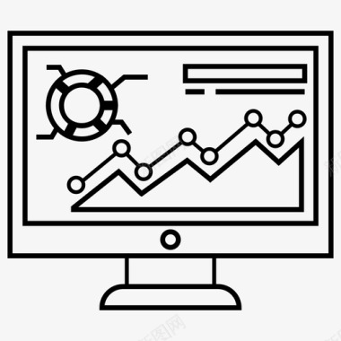 在线商业分析商业分析商业信息图表图标图标