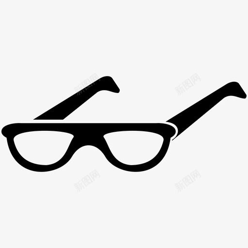 眼镜时尚镜框图标svg_新图网 https://ixintu.com 光学 时尚 眼镜 视野 镜框