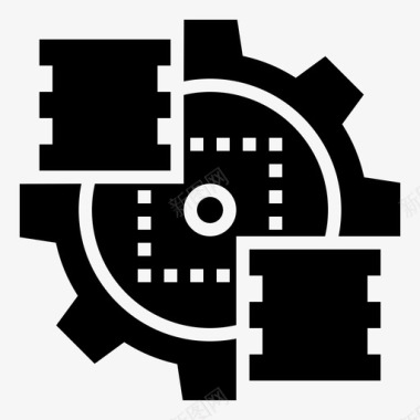服务器数据库管理2glyph图标图标