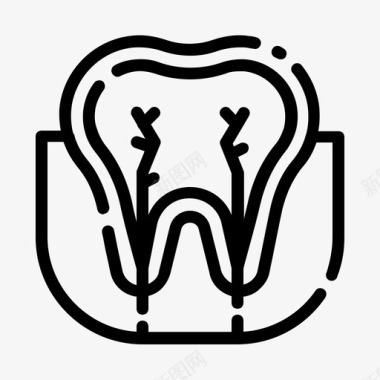 神经牙科护理牙医图标图标