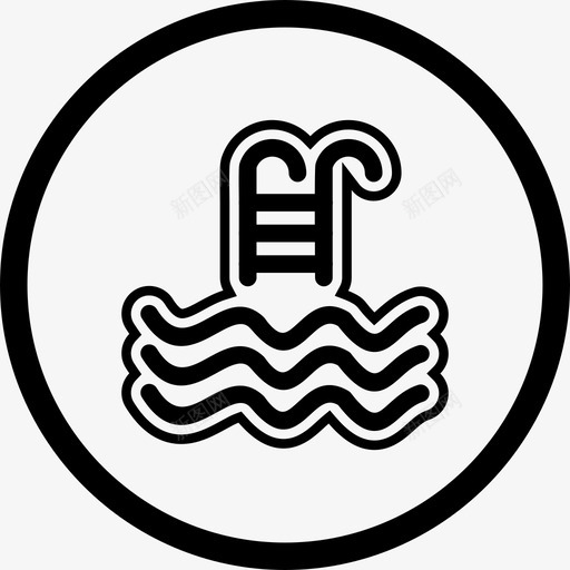 游泳池运动水图标svg_新图网 https://ixintu.com 游戏 游泳池 运动