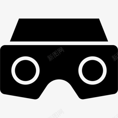 Ar眼镜虚拟现实48实心图标图标
