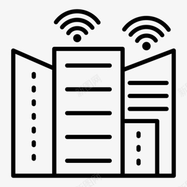 构建wifi连通性技术图标图标