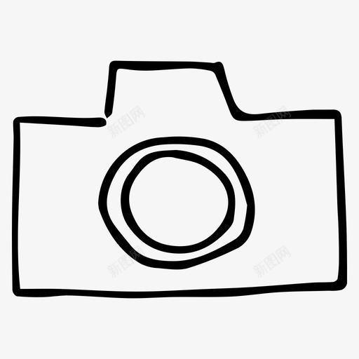照相机涂鸦照片图标svg_新图网 https://ixintu.com 摄影 涂鸦 照片 照相机