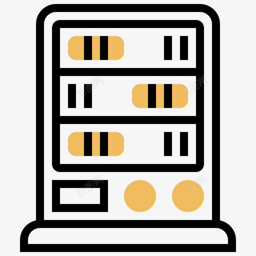 服务器数据库管理4黄色阴影图标svg_新图网 https://ixintu.com 数据库管理4 服务器 黄色阴影