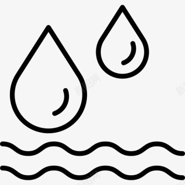 水水8轮廓图标图标