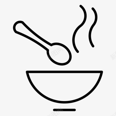 汤食物热食图标图标