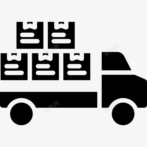 运输卡车运输140实心图标svg_新图网 https://ixintu.com 卡车 实心 运输