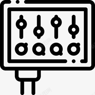 监视器批量生产14线性图标图标