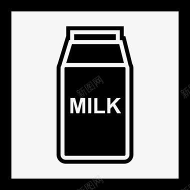 牛奶饮料包装图标图标