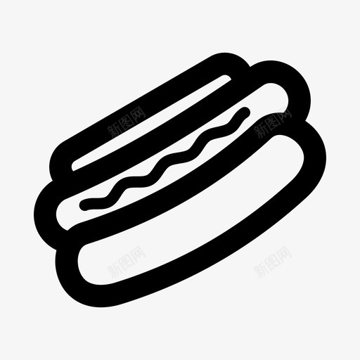 热狗甜点快餐图标svg_新图网 https://ixintu.com 垃圾食品 快餐 热狗 甜点 肉类 食品饮料系列