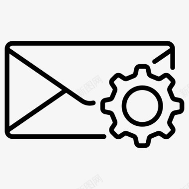 电子邮件优化信封设备图标图标