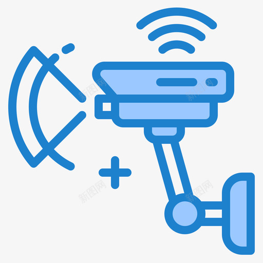 Cctv智能技术17蓝色图标svg_新图网 https://ixintu.com Cctv 技术 智能 蓝色