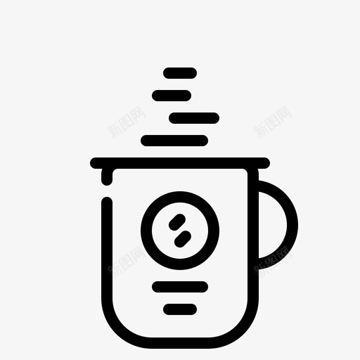 咖啡旅行252直系图标svg_新图网 https://ixintu.com 咖啡 旅行 直系