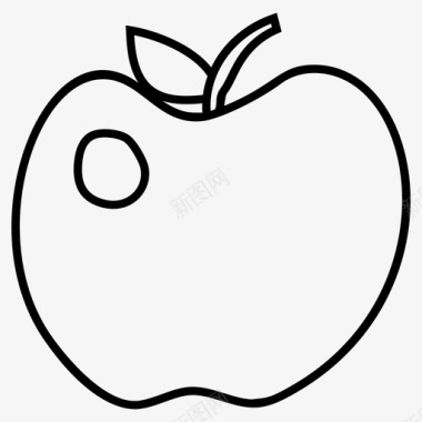 苹果水果健康饮食图标图标