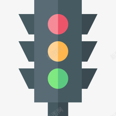 红绿灯警察19号平的图标图标