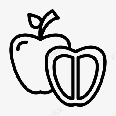 苹果农业68直线型图标图标
