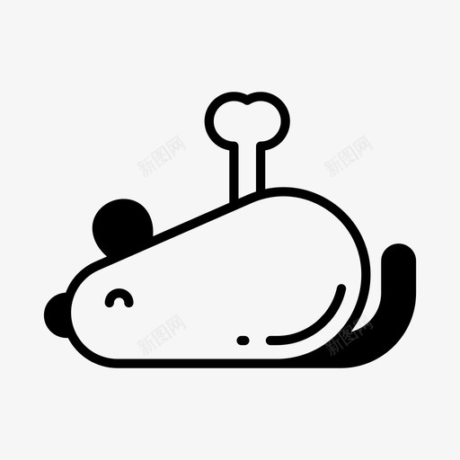 鼠标宠物玩具图标svg_新图网 https://ixintu.com 图标 宠物 玩具 鼠标