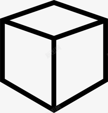 箱子立方体包装图标图标