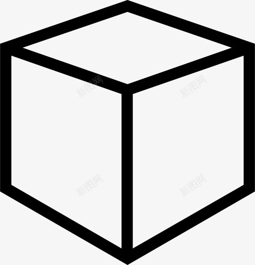箱子立方体包装图标svg_新图网 https://ixintu.com 包装 立方体 箱子
