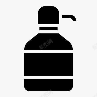 肥皂瓶瓶子和容器1填充图标图标