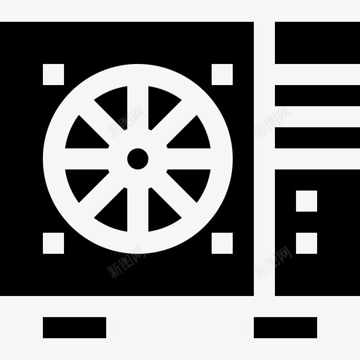 空调空调5已填充图标svg_新图网 https://ixintu.com 填充 空调