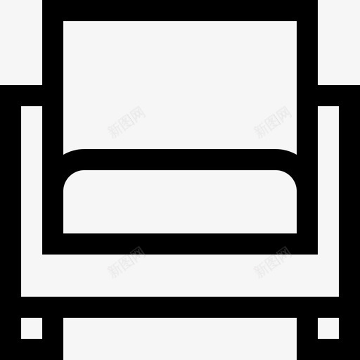 扶手椅零售41直线型图标svg_新图网 https://ixintu.com 扶手 直线 线型 零售