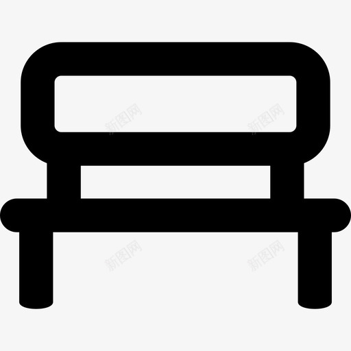 长凳舒适物体图标svg_新图网 https://ixintu.com 公园 图标 放松 物体 舒适 长凳