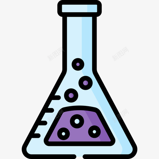 Erlenmeyer物理学25线性颜色图标svg_新图网 https://ixintu.com Erlenmeyer 物理学25 线性颜色