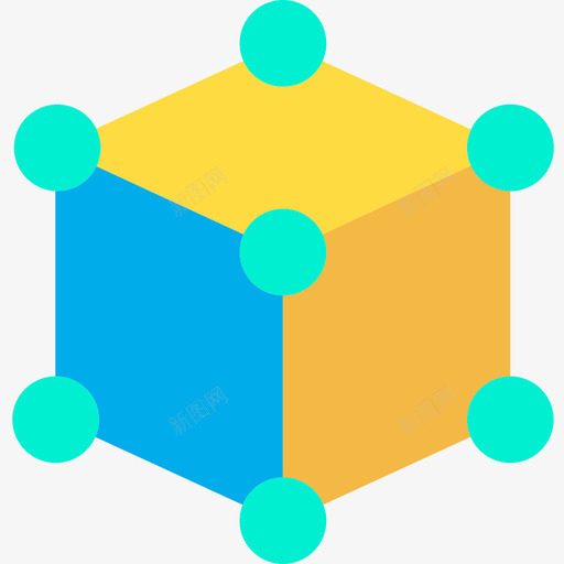 立方体虚拟现实49平面图标svg_新图网 https://ixintu.com 平面 立方体 虚拟现实