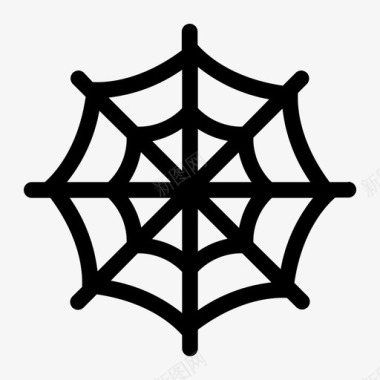 蜘蛛网服装鬼魂图标图标