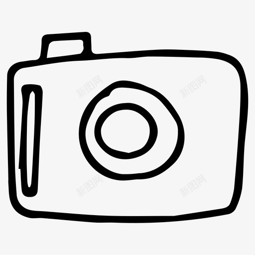 相机涂鸦照片图标svg_新图网 https://ixintu.com 涂鸦 照片 相机